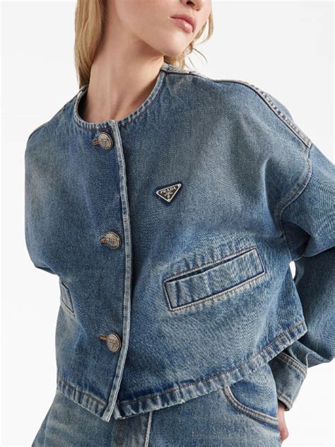 prada jeansjacke damen|prada ladies jeans.